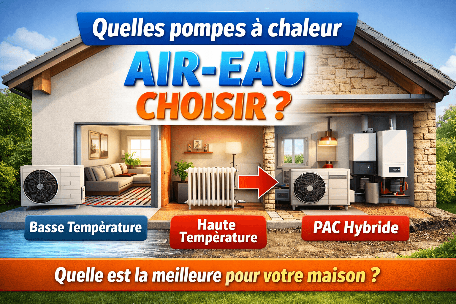 Pompe à chaleur air/eau et géothermie - Comparatif pour climat montagnard