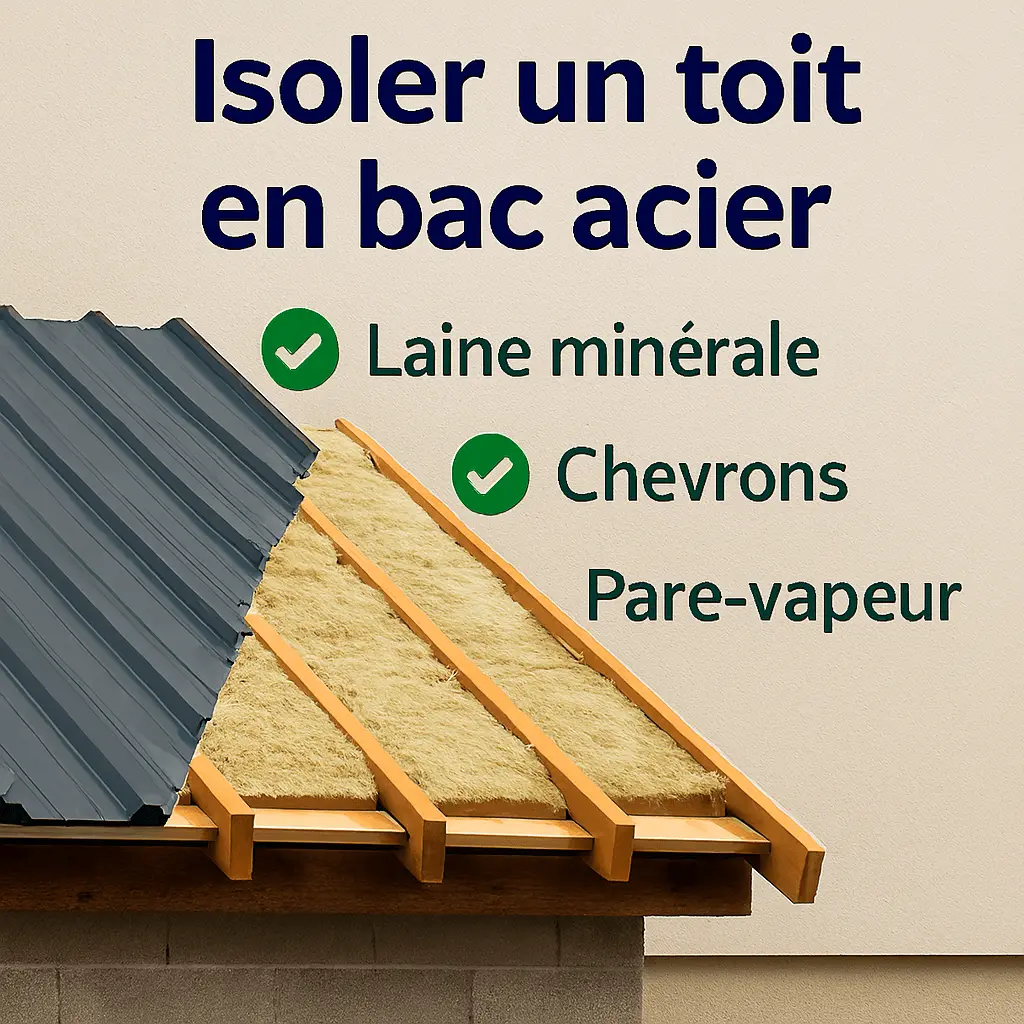 Isoler toit bac acier